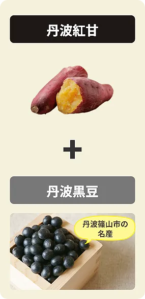 丹波紅甘＋丹波黒豆